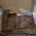 4-Tier Bottle Display Shelf, Coffee Syrup Rack Organizer, Water Bottle Organizer, Mini Bar Cabinet, Rustic Bar Shelves for Whiskey, Spirits (Brown)