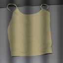 SUUKSESS Women Padded Scoop Neck Tank Tops Double Line Going Out Basic Camisole Top (Small, Butter Yellow)