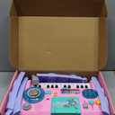 Baby DJ Table for Toddlers 1-3 with Music & Light, Musical Baby Piano Toys 6-9-12-18 Months Toddler Activity Table Music Instruments Learning Toys for 1 Year Old Girl Easter Birthday Gifts Age 0-2