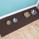 Ritz Washable Stain Resistant Kitchen Rugs with Latex Backing, Kitchen Mats for Floor, 20"x60" Chocolate Brown, John Ritzenthaler Company, 20-Inch by 60-Inch
