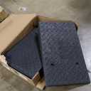 Rubber Threshold Ramp 5.91 Inch Rise, Wheelchair Rubber Door Ramp with Non-Slip Surface, Home Step Ramp with Channel for Wheelchairs/Cars/Scooters (2PCS, 2200LBs Loading)