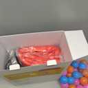 QPAU 3-in-1 Inflatable Bounce House for Toddlers 1-3, Ball Pit & Trampoline, Inflatable Bouncy House with Pump, Safety Net, Indoor & Outdoor Bubble Bouncer Baby Play Yard