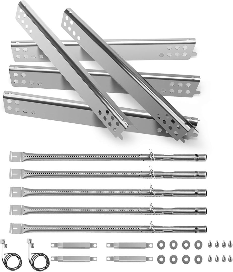 Replacement Parts for Charbroil Performance 5 Burner 463347519 463347518, 463275717,463347518, 463243518, 463275517 Grills, G470-0004-W1A Heat Tent ,G470-5200-W1 Burner Crossover Tube 2 Igniter