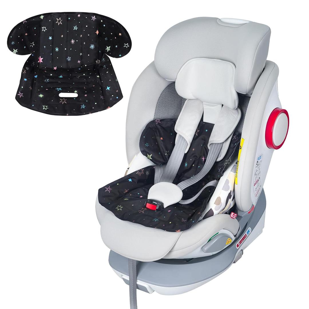Orzbow Summer Car Seat Cooling Pad with Waterproof Liner, Gel Car Seat Cooler Pad for Babies, Potty Training Protector Mat Cushion for Carseats and Strollers, Easy to Clean, Reversible, Black