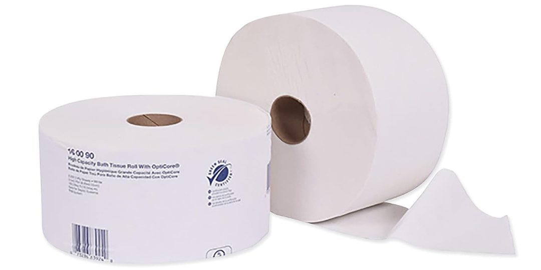 Tork Universal High Capacity Bath Tissue w/OptiCore, Septic Safe, 2-Ply, White, 2000 Sheets/Roll, 12 Rolls/Carton 