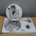 52" Ceilling Fan with Light Chandelier Fan Modern DC Motor Dimmable Led Fandelier Ceiling Fan with Light for Bedroom, Living Room (Silver)