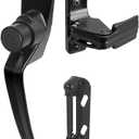 Prime-Line K 5082 Black Push Button Latch with 1-1/2 In. Hole Center (1 Set)