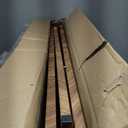 No Pawblems Free Standing Dog Gate with Door, 30'' Tall Foldable Dog Fence for Indoor & Outdoor, Up to 78 Inch Extra Wide Puppy Gate for Stairs, Hallways, Doorways, Deck, Yard (Wood Pattern, 3 Panels)