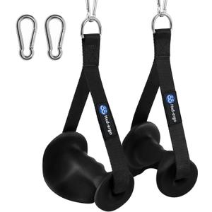 HXD-ERGO Ergonomic Exercise Handles for Cable Machine Attachments, Pilates, Strength Training WorkoutResistance Bands Heavy Duty Working Out Handles Accessories (Detachable Carabiner)