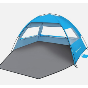 Venustas Beach Tent Sun Shelter for 3/4-5/6-7/8-10 Person, UPF 50+ UV Protection Beach Canopy, Lightweight and Easy Setup Cabana, Portable Shade Tent (Mint Green)