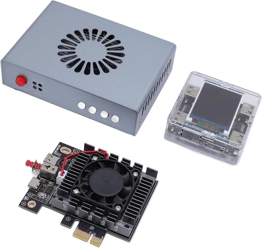 DMA FPGA 2 in 1 Fuser Card, DC12V Direct Memory Access Card Unique Development Board Multimedia Interface USB C Cable for EDID HD Multimedia Interface Overlayer Synthesizer with