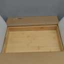 Wisuce Bamboo Desk Drawer Organizer, Desktop Organizer with Drawers Tabletop Storage Organization Box for Office Home Toiletries Supplies Vanity, No Assembly Required(1 with shelf-3 Drawers)