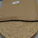 13 in Round Woven Placemats Plate Chargers Set of 10, Boho Farmhouse Rustic Woven Place Mats for Dining Table Decor, Rattan Wicker Table Mats Jute Braided Chargers for Dinner Plates