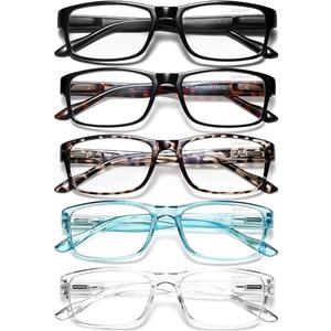 Gaoye Professional Reading Glasses for All Day - Computer Readers with Blue Light Protection - Value Pack +0.75
