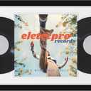eletecpro 16x32 Record Frame Display 12-inch Double LP, Black Vinyl Frames with 2 Double Sided Mats (Black-White) Holds Jacket and 2 Records, Big Album Frame Wall Decor for Music Fans
