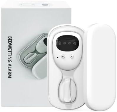 Yoicee Wireless Bedwetting Alarm for Boys Girls, USB-C Rechargeable, Loud Sound, Strong Vibration, Pee Alarm, Potty Training for Kids, White