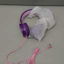 AILIHEN Kids Headphones for School, Safe Volume Limited 93dB, On-Ear HD Mic Stereo Sound Girls Boys Wired Headphones for Kid, Foldable Headset for Travel Computer Plane Kindle Tablet (Pink Purple)