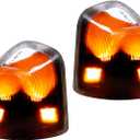 68302828AA 68302829AA Left and Right LED Side Mirror Turn Signal Light Replacement for 2010-2018 Dodge Ram 1500 2500 3500 4500 5500, 2 Pcs (Smoked Cover Lens)