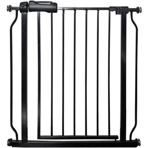 Pet Dog Gate, Extra Wide Safety Automatically Close Door, Expandable Indoor Barrier for Stairs Room Dividers, 74-265.9cm(Black,146~157.9cm)