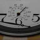 Atomic Outdoor Wall Clock 18 Inch Sealed Outdoor Waterproof Clock with Temperature, Auto-Set Time, Easy to Read - Large Patio, Pool Clock for Outside, Backyard, Garden (Dark Brown)