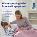 Vicks Warm Mist Humidifier Filter-Free 1-Gal Tank, Auto Shut-Off, Night Light, VapoPad and VapoSteam Compatible