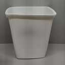 Rubbermaid Small Kitchen Bathroom Trash Can, 9 Gallons, White, Waste Basket for Under Counter/Kitchen/Office/Bedroom/Bathroom