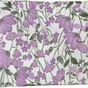 Elegant Purple Floral Flowers Makeup Pouch for Women Small Embroidered Make Up Bag for Zipper Initial Cute Canvas Makeup Cosmetic Bags Pouches for Purse Aesthetic Travel Toiletry