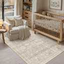 3x4 Beige Washable Area Rug Non Slip Neutral Distressed Carpet
Low Pile, Stain Resistant, Living Room, Bedroom, Dining Room, Bathroom
