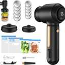 Electric Mason Jar Vacuum Sealer Kit with 20 Reusable Vacuum Bags, 10 Mason Lids, 3-in-1 Handheld Vacuum Sealer, Powerful Compact Vacuum Seal Machine, Portable Food Sealer, Ideal Gifts for Mom, Wife