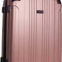 Kenneth Cole REACTION Out of Bounds Lightweight Hardshell 4-Wheel Spinner Luggage, Rose Gold, 28-Inch Checked