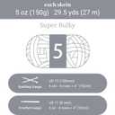 8 Pack Chunky Chenille Yarn for Crocheting & Knitting, 29.5yds 5 oz Each Skein Soft Fluffy Kitting Set, Thick Velvet Plush Yarn for Handcrafts Weaving Making Blankets (White Grey)