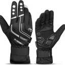 INBIKE Cycling Gloves for Men Winter Windproof Reflective Thermal Gel Pads Touch Screen Bike Gloves for Cold Weather Riding