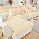 Jonuiony Universal Sofa Slipcover, 2024 New Wear-Resistant Sofa Cover, L Shape Sectional Couch Covers, Separate Cushion Couch Chaise Cover, High Stretch Furniture Protector (Beige,Large 1 Seat)