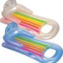 Intex 58802EP Inflatable King Kool Swimming Pool Lounge Raft in Blue or Grey -2 Pack