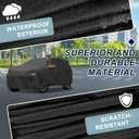 Car Cover Waterproof Custom Fit for Jeep Grand Cherokee 2011-2023 All Weather for Automobiles Outdoor Snow Sun Dust UV Protection Full Exterior Cover with Door Zipper