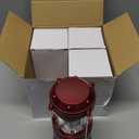 Lichamp LED Camping Lantern, 4 Pack Battery Powered Flashlight for Power Outages, Portable Collapsible Hanging Light Essential for Home, Outdoor, Emergency Lamp Survival Kit Gear for Hurricane,B4BD (Burgundy)