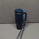 BJPKPK 40 oz Tumbler With Handle Insulated Tumblers With Lid And Straw Stainless Steel Thermal Cup,Indigo Black