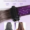 TASNEEM 7 in 1 Hot Air Brush & Rotating Hair Dryer Brush, Air Styler with Auto-Wrap Curlers, Ionic Blow Dryer, Straightener & Oval Brush, Without Heat Damage Multi-Styler with Travel Case