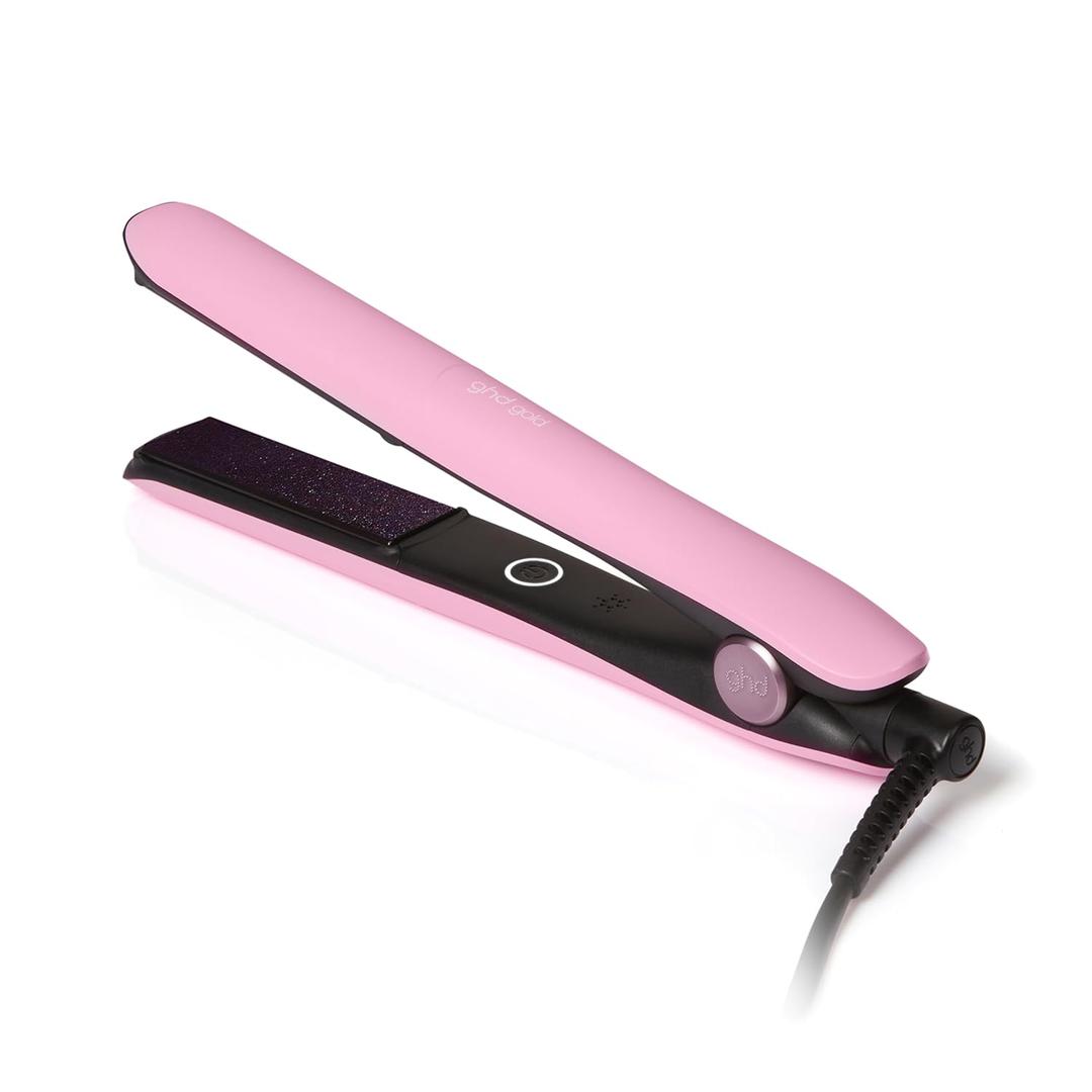 ghd Gold  0.5"  2 Flat Iron Hair Straightener | Professional Ceramic Hair Straightening Styling Tool for Stronger Hair & More Color Protection (Fondant Pink)