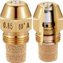 2 Pcs Hollow Oil Burner Nozzle 0.85-60 A Replacement Spray Brass Oil Fuel Burner Nozzle 60 Degree