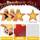 Geosar 48 Pcs Movie Star Cardboard Red Carpet Awards Night Cutouts Confetti Cutouts for Bulletin Board Movie Party Decoration Supply Wall (11 Inch)