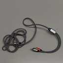 Ligh-tning to 2 RCA Stereo Adapter Cables, Lig-htning to 2 RCA Audio Cables, Suitable for TVs, Computers, Phones, MP3 Players, Speakers, car radios, Tablets, amplifiers, Speakers, etc.