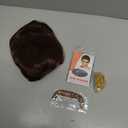 Bettecos 70s 80s Costume Wigs for Men with Mustache Glasses and Chain Short Brown Shaggy Disco Wig for Rocker Singer Hippie Retro Cosplay Halloween Party