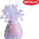 Beistle Metallic Wrapped Balloon Weight – 5 Pack, Opalescent Balloon Centerpiece and Bouquet Holders, Party Decoration Accessories and Event Décor for Birthdays, Weddings and Graduation Parties, 6 Oz