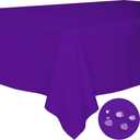 BYDOLL Table Cloth Purple 100x120 Inch Tablecloth for Tables Outdoor Washable Wrinkle Free and Spillproof Polyester Tablecloth for Festival Camping Picnic Party Cover