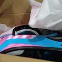 Youth Dirt Bike Helmet DOT Certified - Full Face Motorcycle Helmet for Off-Road, ATV, Street Riding, Includes Adjustable Goggles & Protective Gloves, Pink, Medium