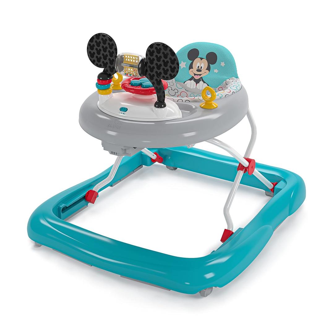 Bright Starts Disney Baby Mickey Mouse Original Bestie 2-in-1 Baby Activity Walker - Easy Fold Frame and Removable -Toy Station, 6 Months and up (White) Bright Starts Disney Baby Mickey Mouse Original Bestie 2-in-1 Baby Activity Walker - Easy Fold Frame and Removable -Toy Station, 6 Months and up (White)