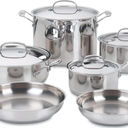 Cuisinart Chef's Classic 10-Piece Stainless Steel Cookware Set, 77-10P1