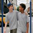 Oakgarden Kids Shirts Boys Girls Oversized T-Shirts Short Sleeve Summer Tops Crew Neck Loose Fit Basic Solid Tees 5-14 Years