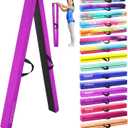 FC FUNCHEER 8FT Folding Balance Beam -Gymnastics Floor Beam -Gymnastics Equipment for Kids,Wood core- Anti-Slip Bottom and Carrying Bag for Home